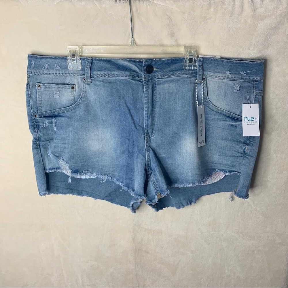 Rue 21 Floral Pocket Denim Shorts NWT